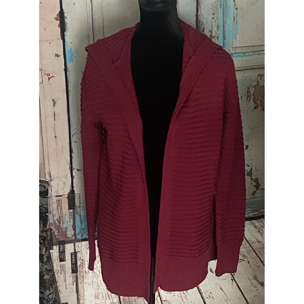 NWT Nine West Women's Small 661 Vintg Wine Color Cardigan Ribbed